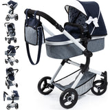 Bayer Design Dolls: Pram Neo Vario - Blue