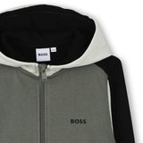 Gray Hooded Cardigan