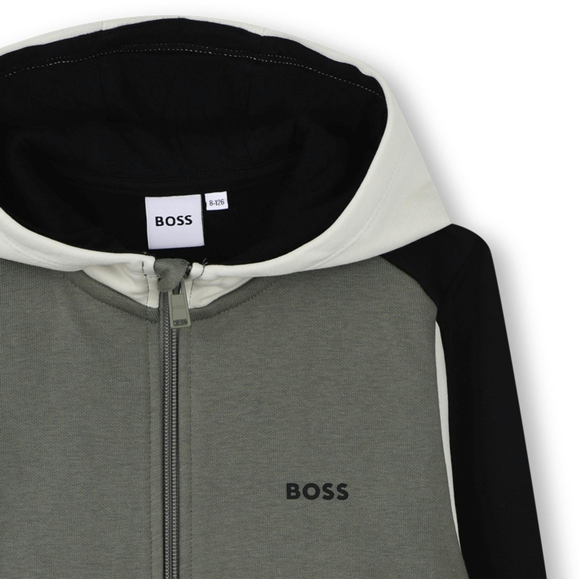 Gray Hooded Cardigan