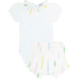 Spirals Print Onesie Set