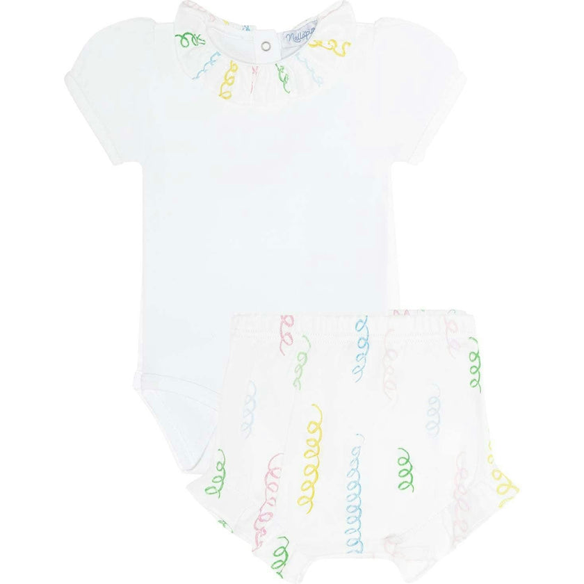 Spirals Print Onesie Set