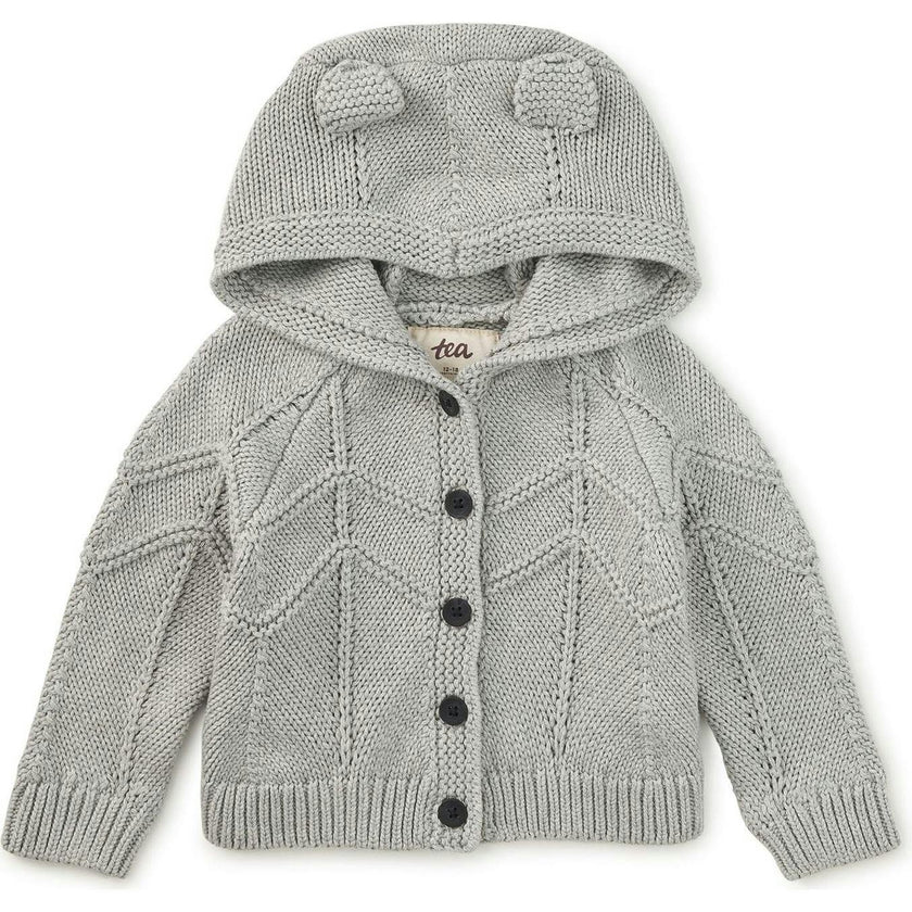 Creature Comfort Baby Cardigan, Grey