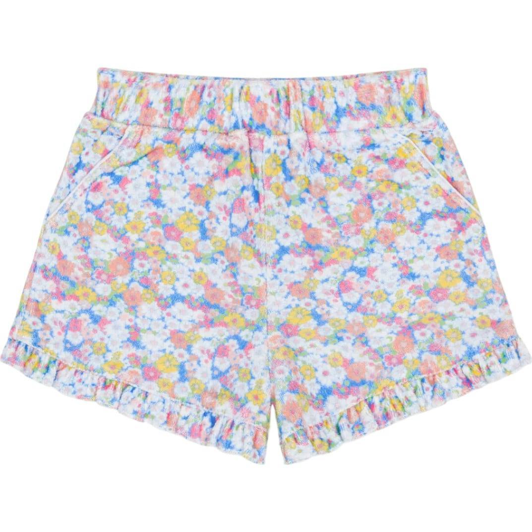 girls jasmine blossom french terry ruffle short