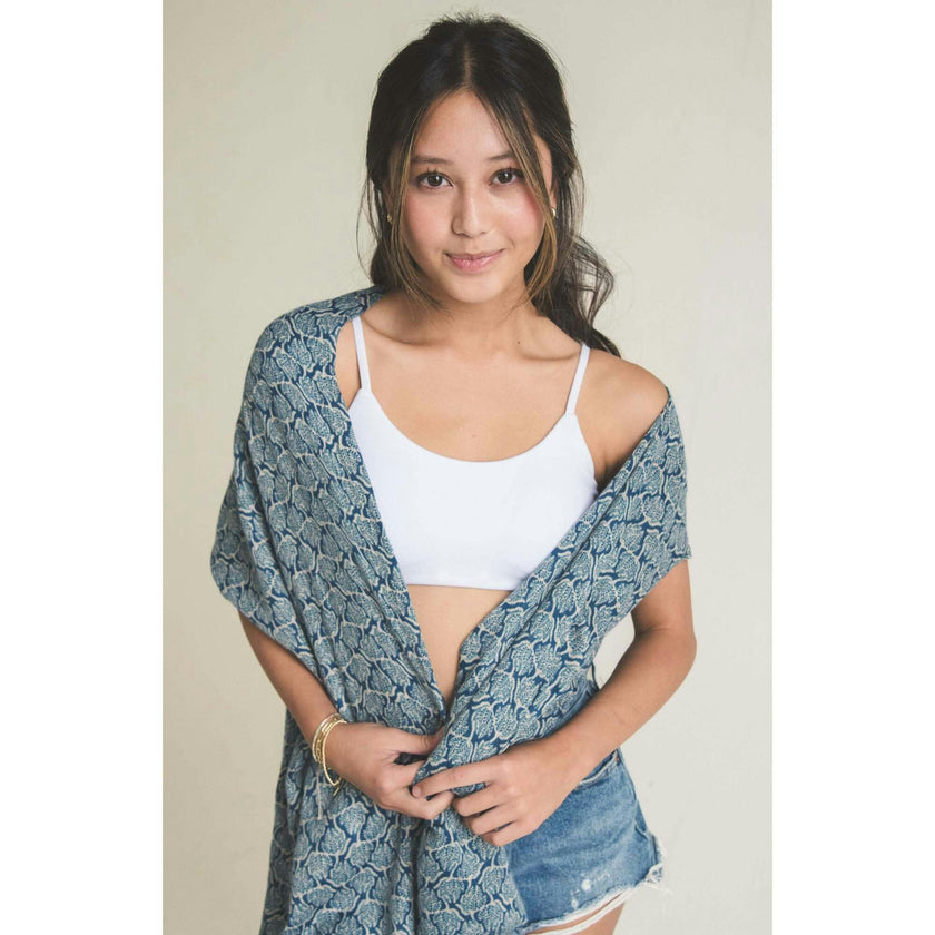 Bleum Petal Padded Reversible Girls Bralette Blush-Dove