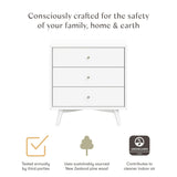 Palma 3-Drawer Compact Assembled Dresser (34")