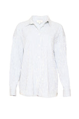 Sevilla Top in Blue & White Pinstripe