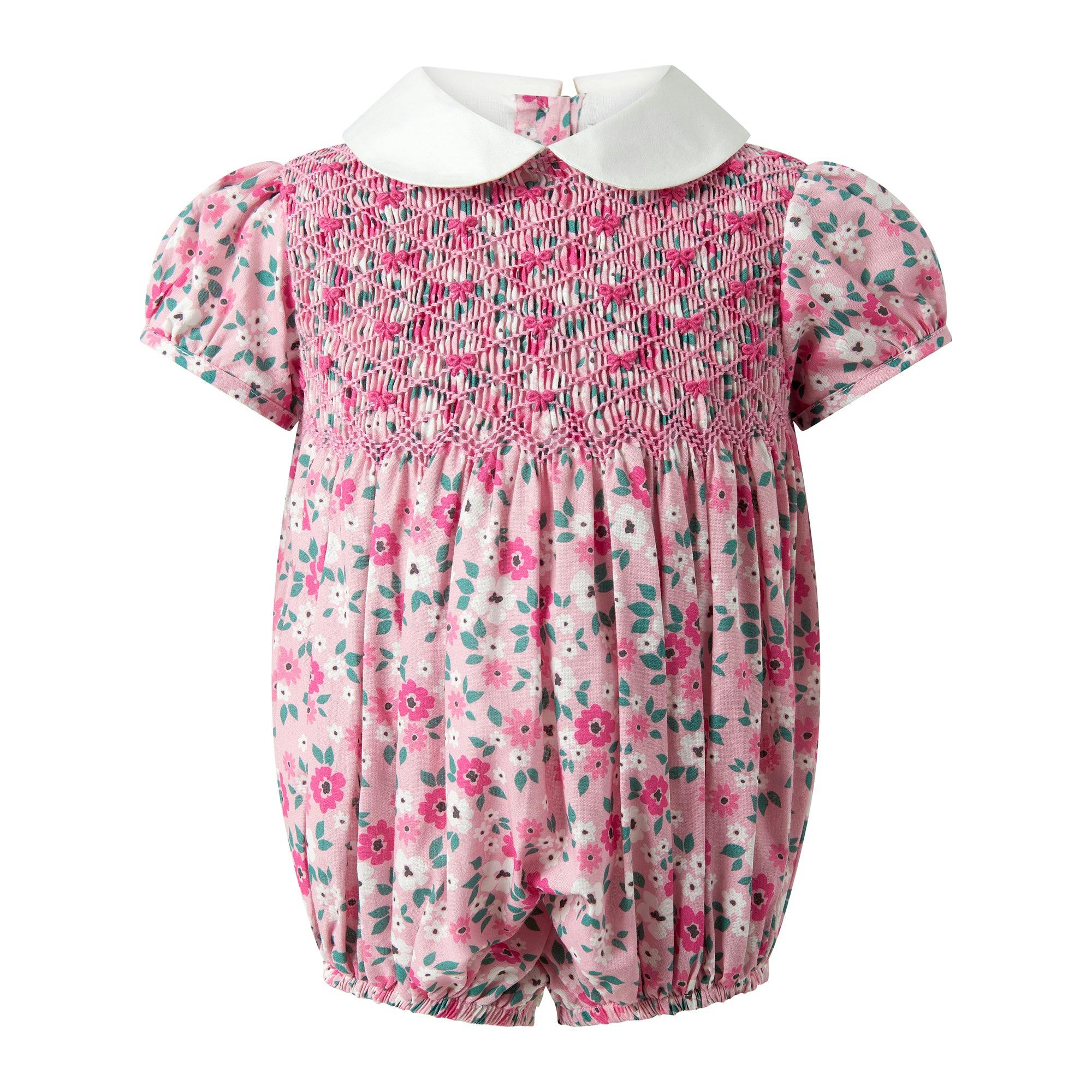 Blossom Flower Smocked Bubble