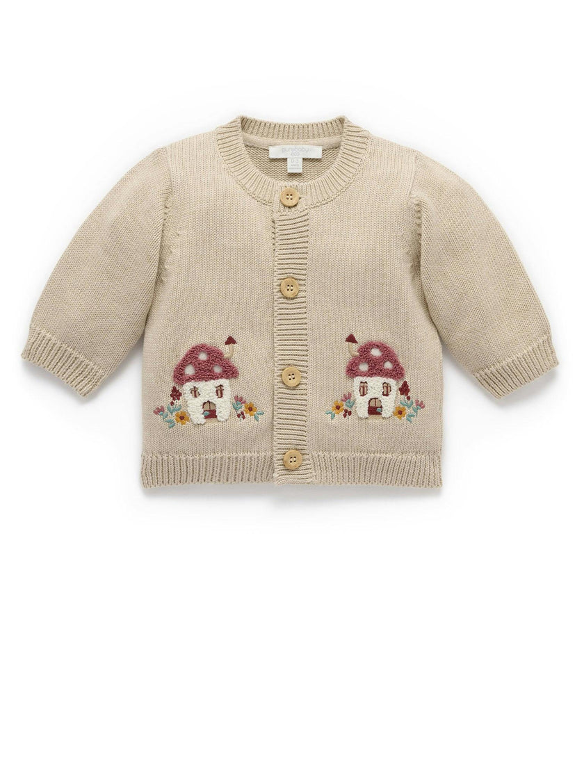 Toadstool Cardigan Oatmeal Melange