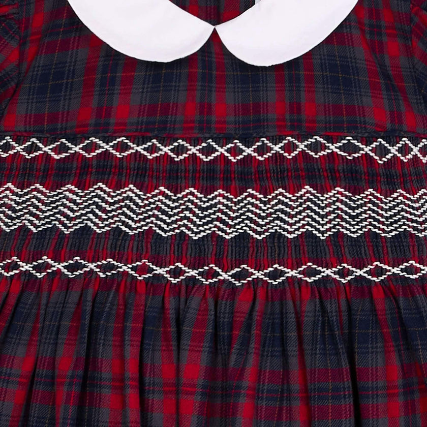 Smocked Girls Dress Kelly