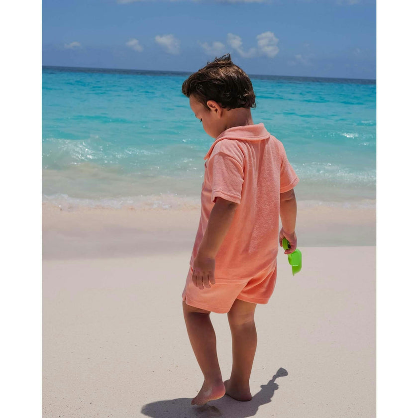 The Tropicana - Boys Coral Terry Polo