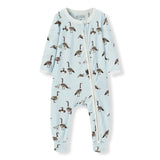 Goose Luxe Stretch Zipper Footed Romper