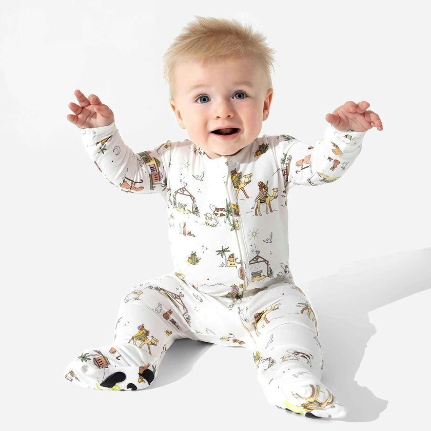 Yuletide Bamboo Convertible Footie