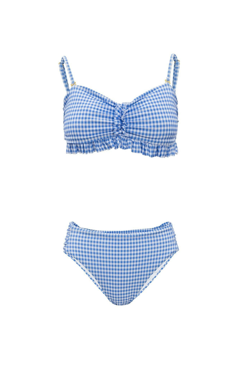 Brandi Bandeau Top in Blakely Gingham
