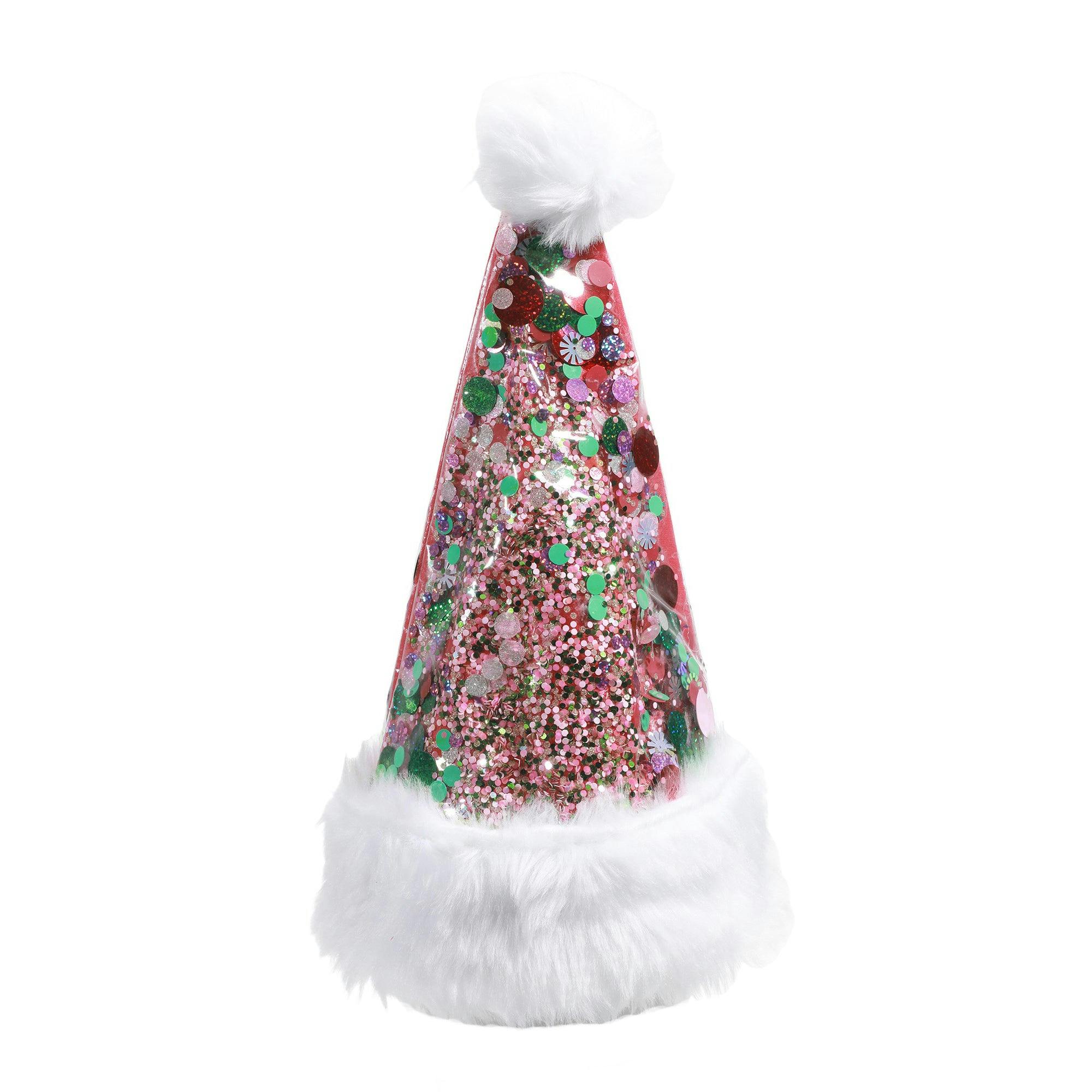 Packed Party Trapped Confetti Santa Hat Party Accessory