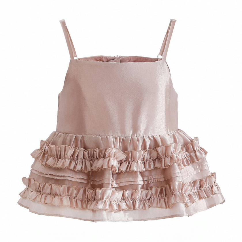 Light Pink Calista Ruffle Skirt Set