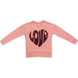Women's Pullover Love in Rose Brown