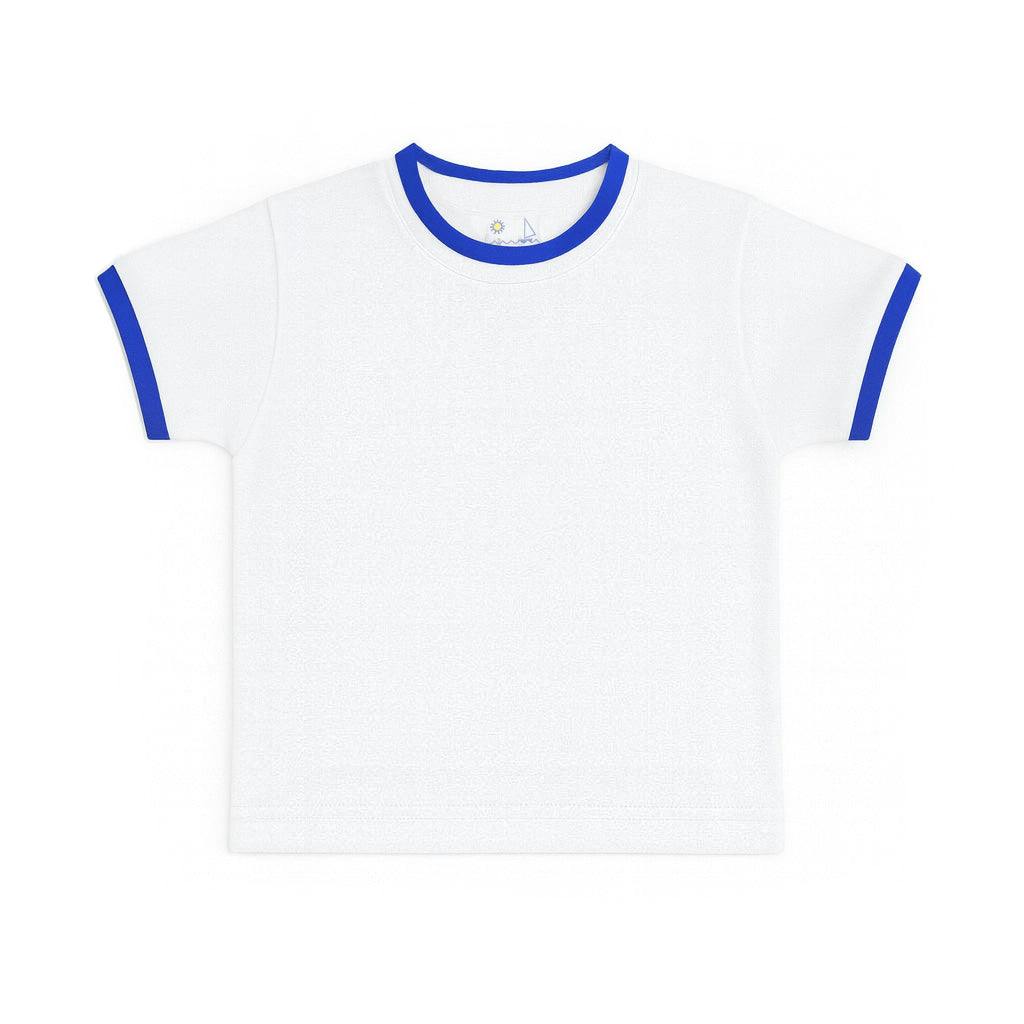 White T-Shirt With Tipping
