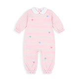 Stripe Knit Longall with Hearts