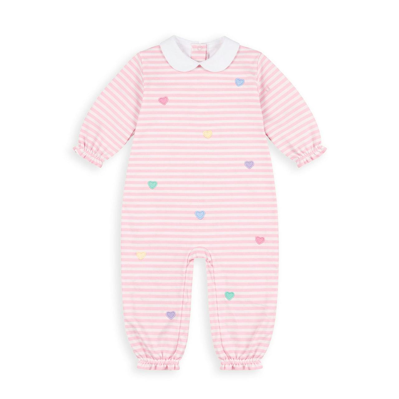 Stripe Knit Longall with Hearts