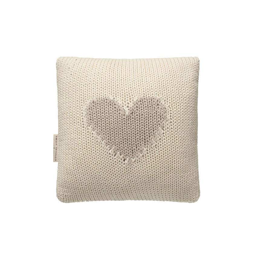 DH Mini Toss Grey Heart Cushion