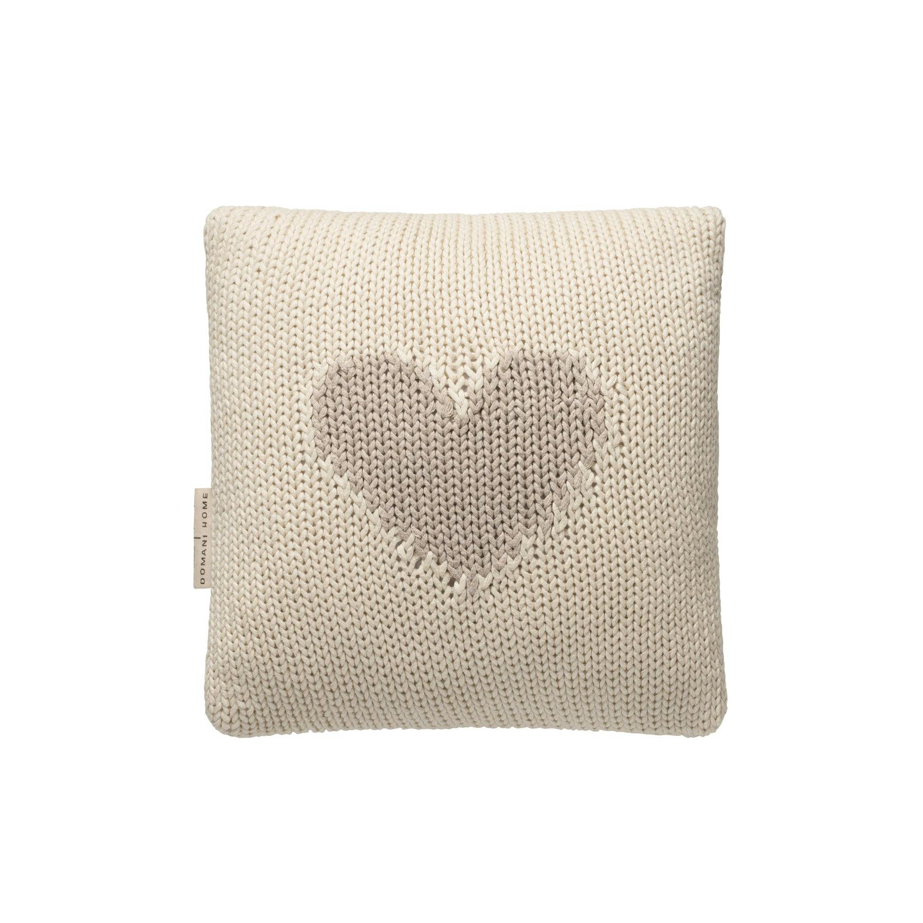 DH Mini Toss Grey Heart Cushion
