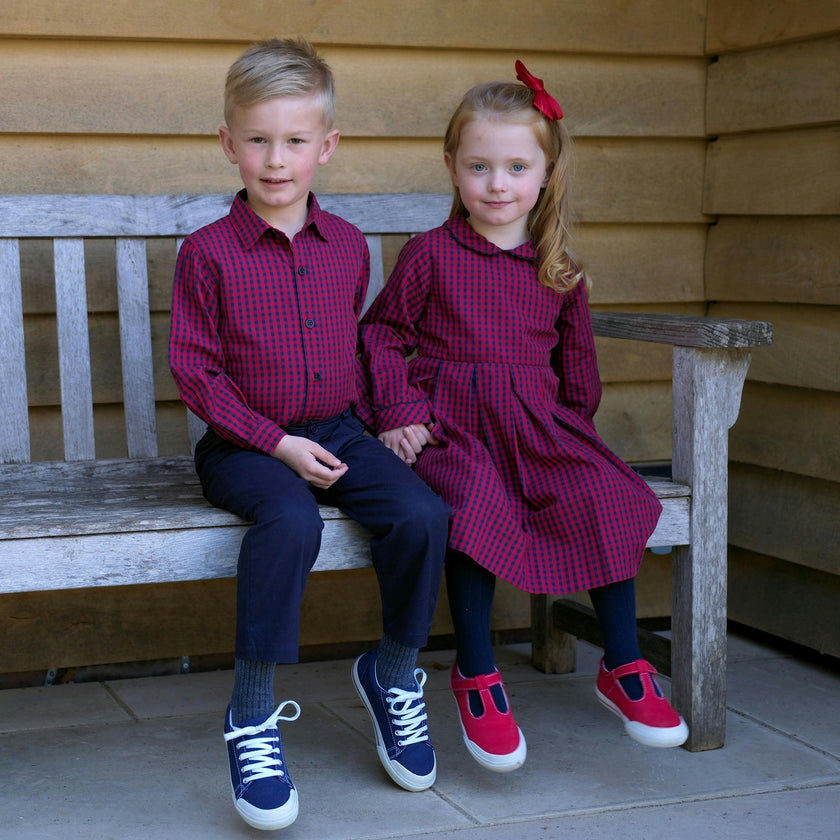 Check Lumberjack Pleated Dress