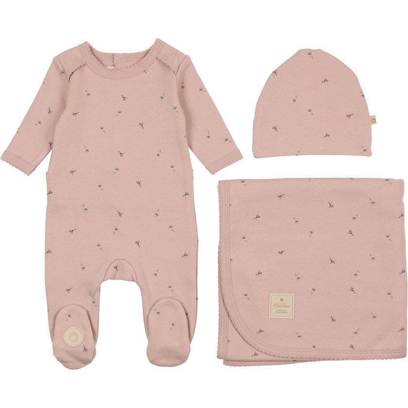 Plush Print Layette Set