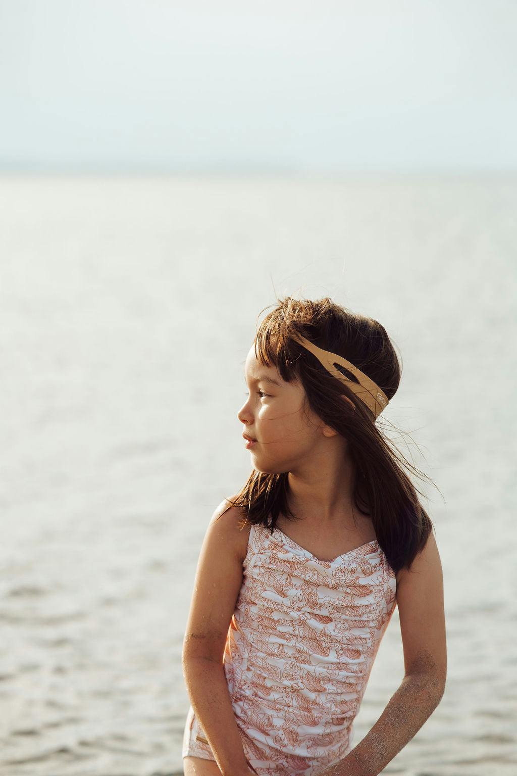 Vintage Girls 1 Piece Swimsuit | UPF + Recycled - Pegasus