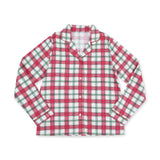 Holiday Plaid - Adult Long Sleeve Coat Style and Pant with Pockets