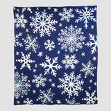 Cotton Sustainable Knit Throw | Nordic Snowflakes
