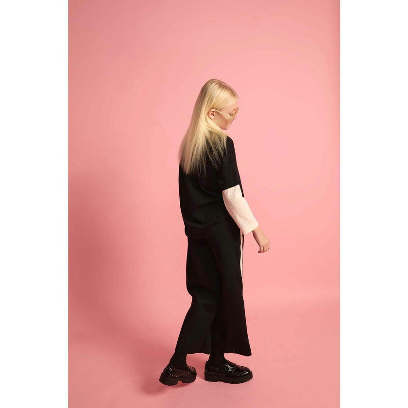 Soft T-shirt Black & Cream