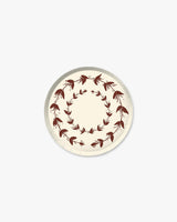 Verde Vines Hors d’Oeuvres Plate Set in Ivory//Mahogany