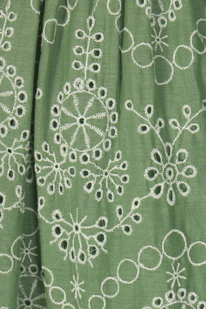 Jillian Dress in Mint Embroidery