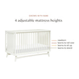 Babyletto Peggy 3-in-1 Convertible Crib with Toddler Bed Conversion Kit