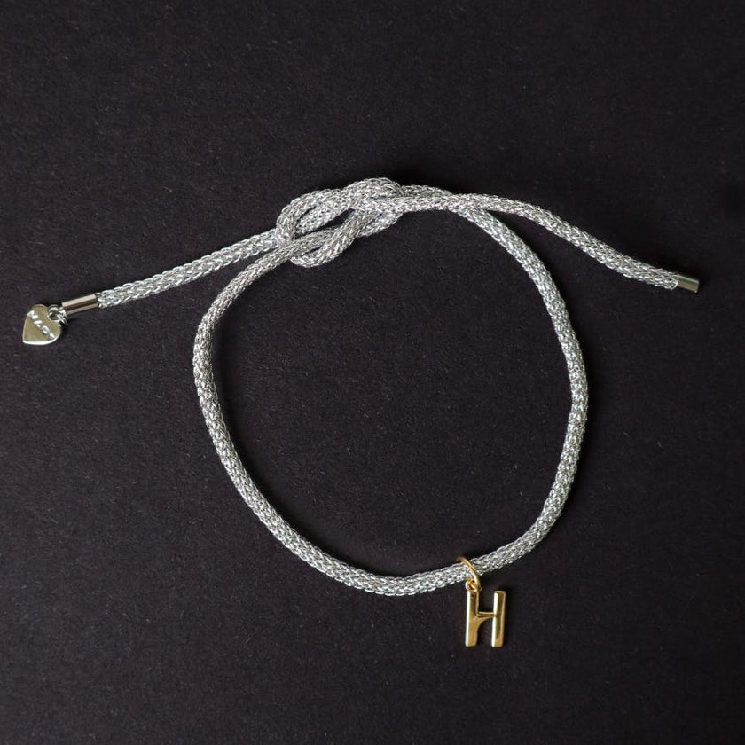 Silver Lurex Bracelet Cord