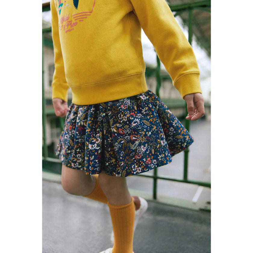 BONTON Autumn Floral Framboise Skirt