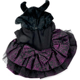 DEVIL HORN HAT GLITTER DRESS, Black