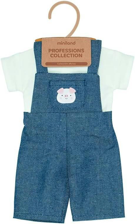 Careers Collection - Farmer Doll Outfit with Overalls & Hat for 15" Baby Dolls