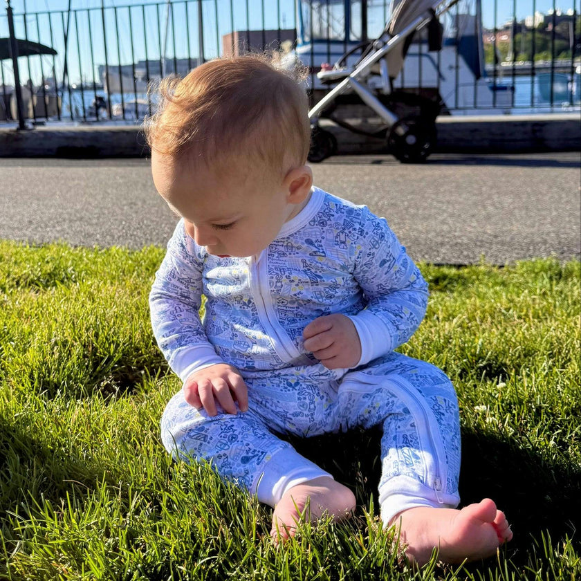 Tennis Zip Baby Onesie