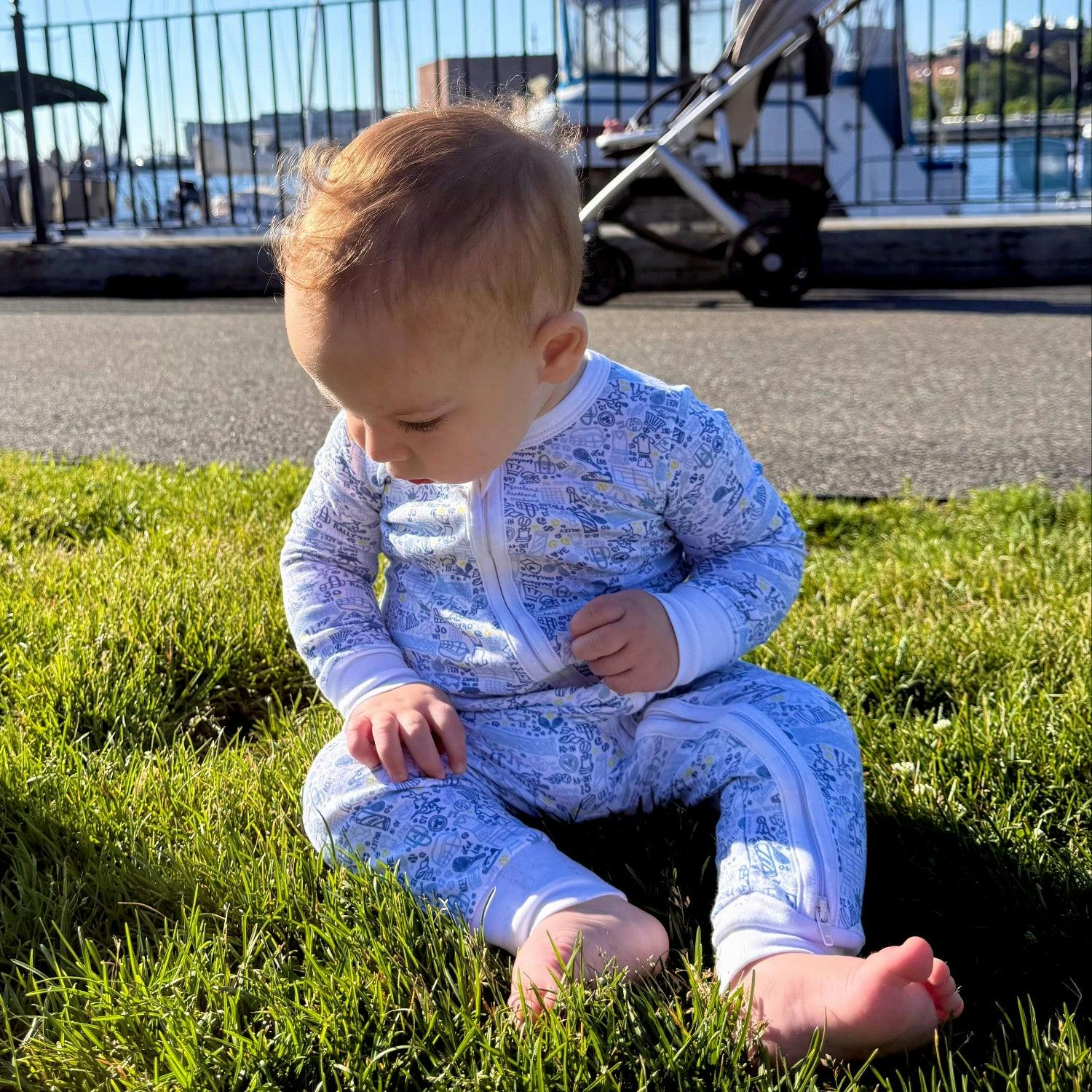 Tennis Zip Baby Onesie