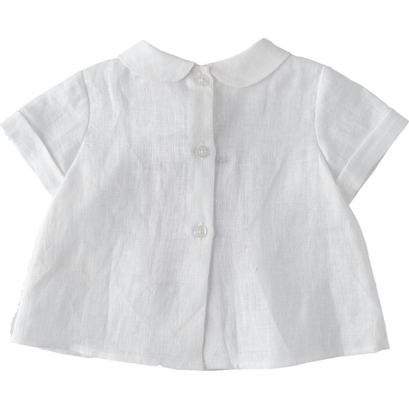 NANOS Delicate Pleats Baby Shirt