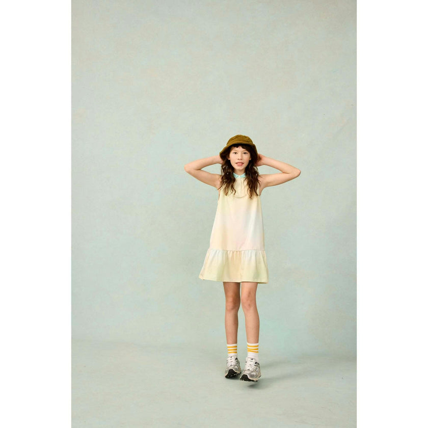 Sleeveless Performance Play Polo Dress in Soft Rainbow