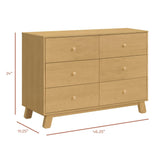 Babyletto Hudson Modern 6-Drawer Assembled Dresser (48")
