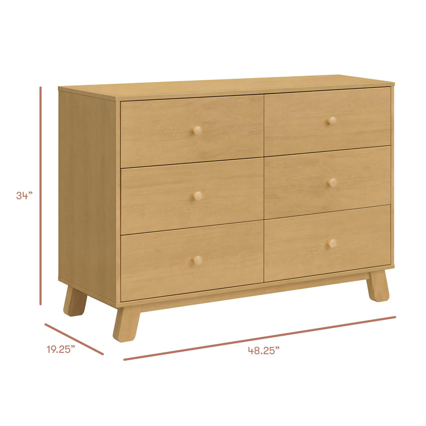 Babyletto Hudson Modern 6-Drawer Assembled Dresser (48")