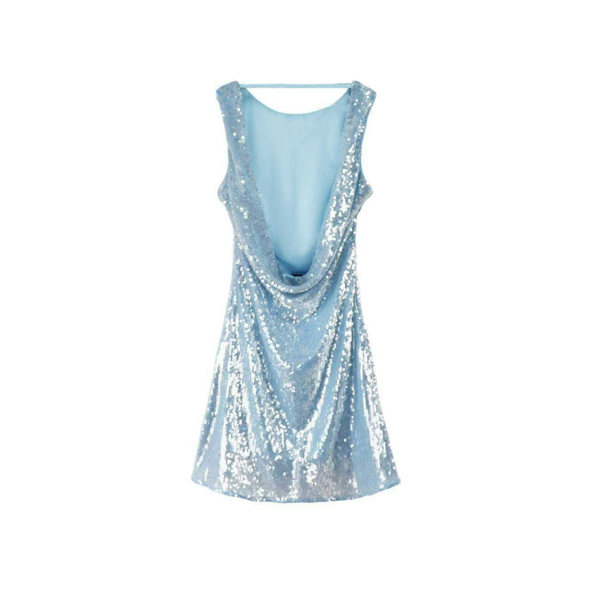 Shimmer Sky Sequin Mini Dress - Teen/Women