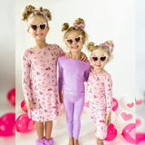 Lavender Bamboo Kids Pajamas