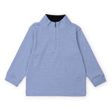 Spencer Quarter Zip Pullover Blue Stripes