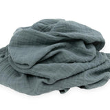 Cotton Muslin Swaddle Blanket - Sea