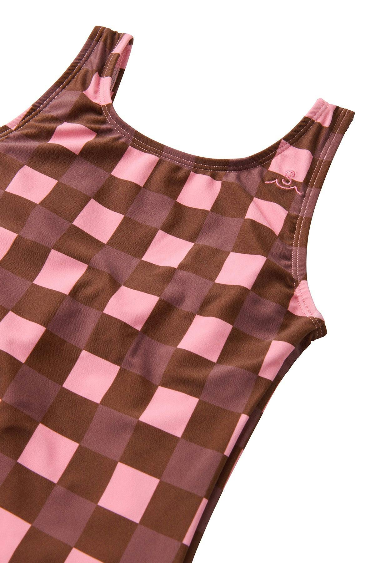 Seaesta Surf x Heather Taylor Home / Gingham Swimsuit / Raspberry