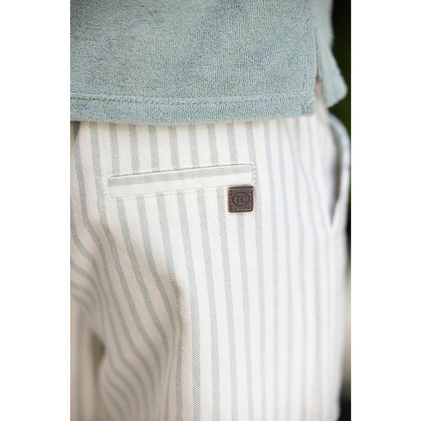 TARTINE ET CHOCOLAT Sea Green Striped Shorts
